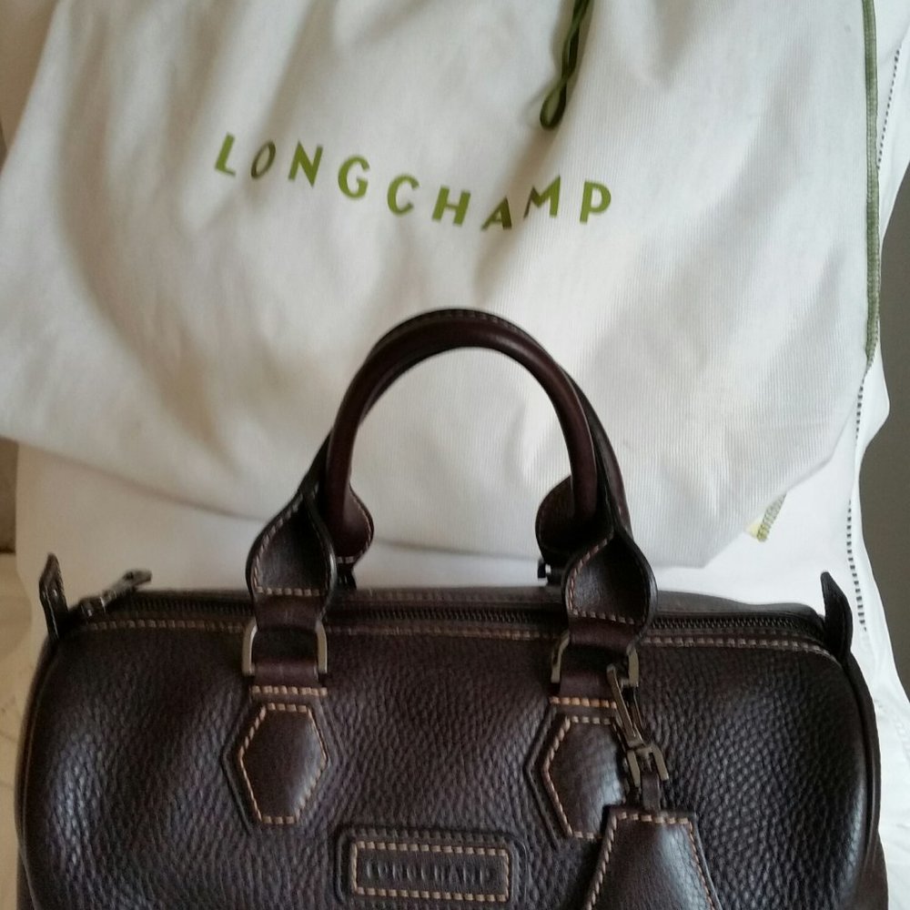 Longchamp Legende Satchel, Deep-Brown